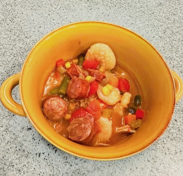 Gumbo with Shrimp Chicken and Andouille Sausage