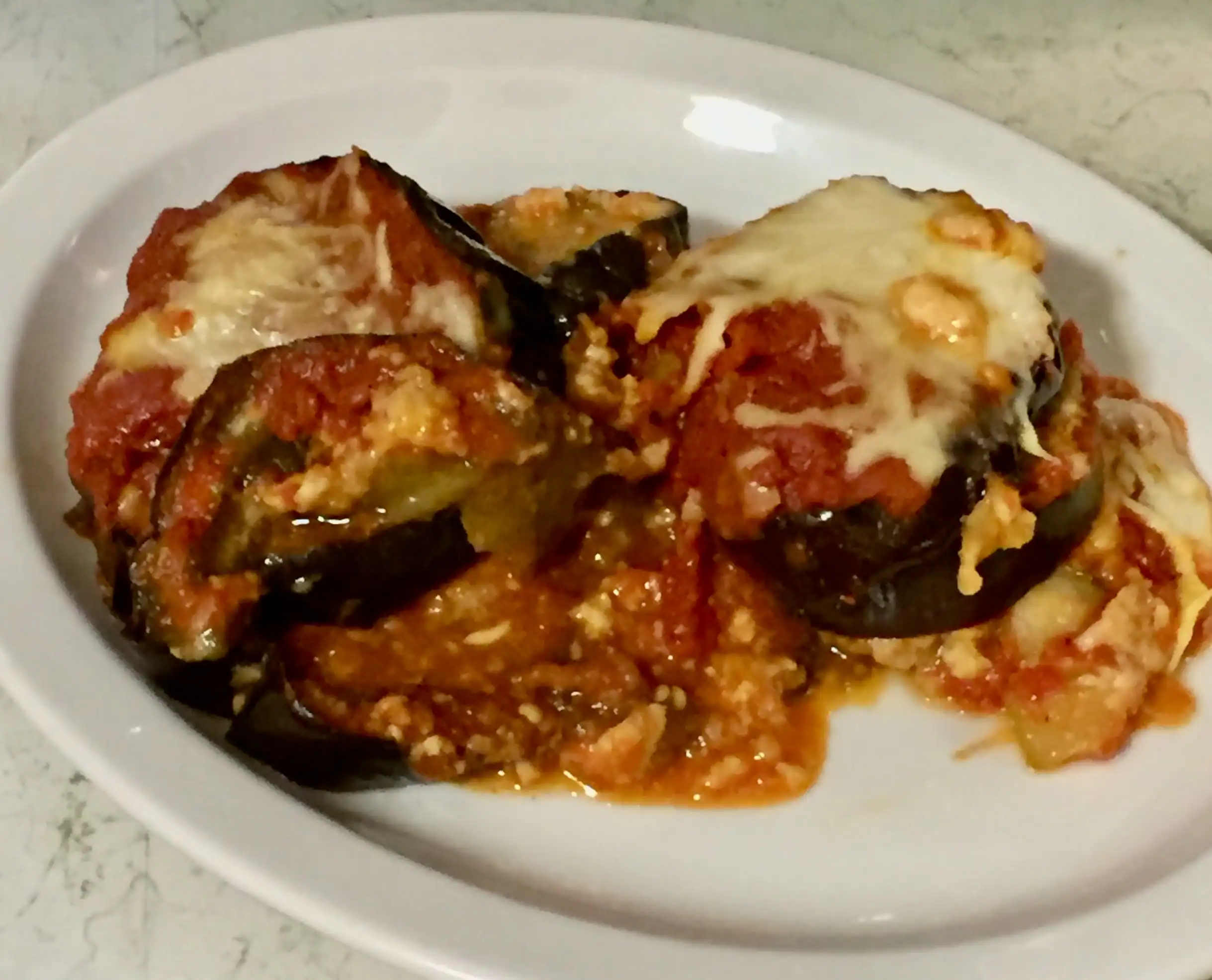 Light and Easy Eggplant Parmesan Made in the Slow Cooker